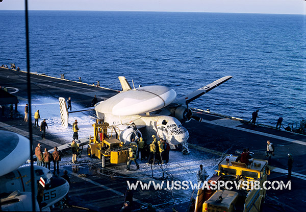 Crash Landing on USS WASP CVS 18