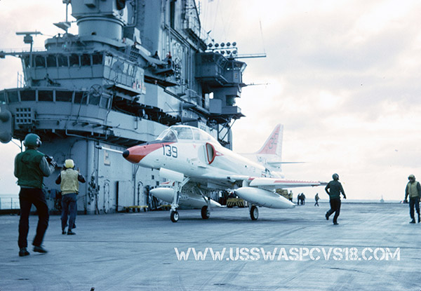 USS Wasp CVS-18 Jet trainers